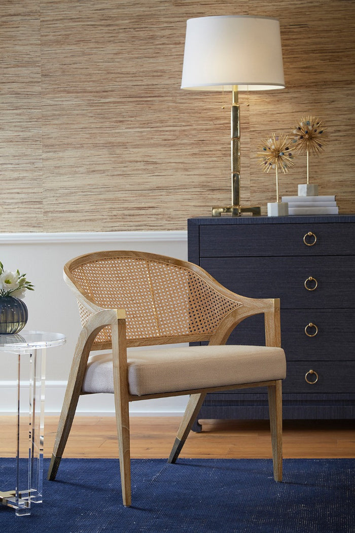 Eden Natural & Linen Accent Chair