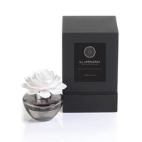 Illuminaria Spanish Dahlia Scented Porcelain Diffuser in Gray Bottle (Set of 4)