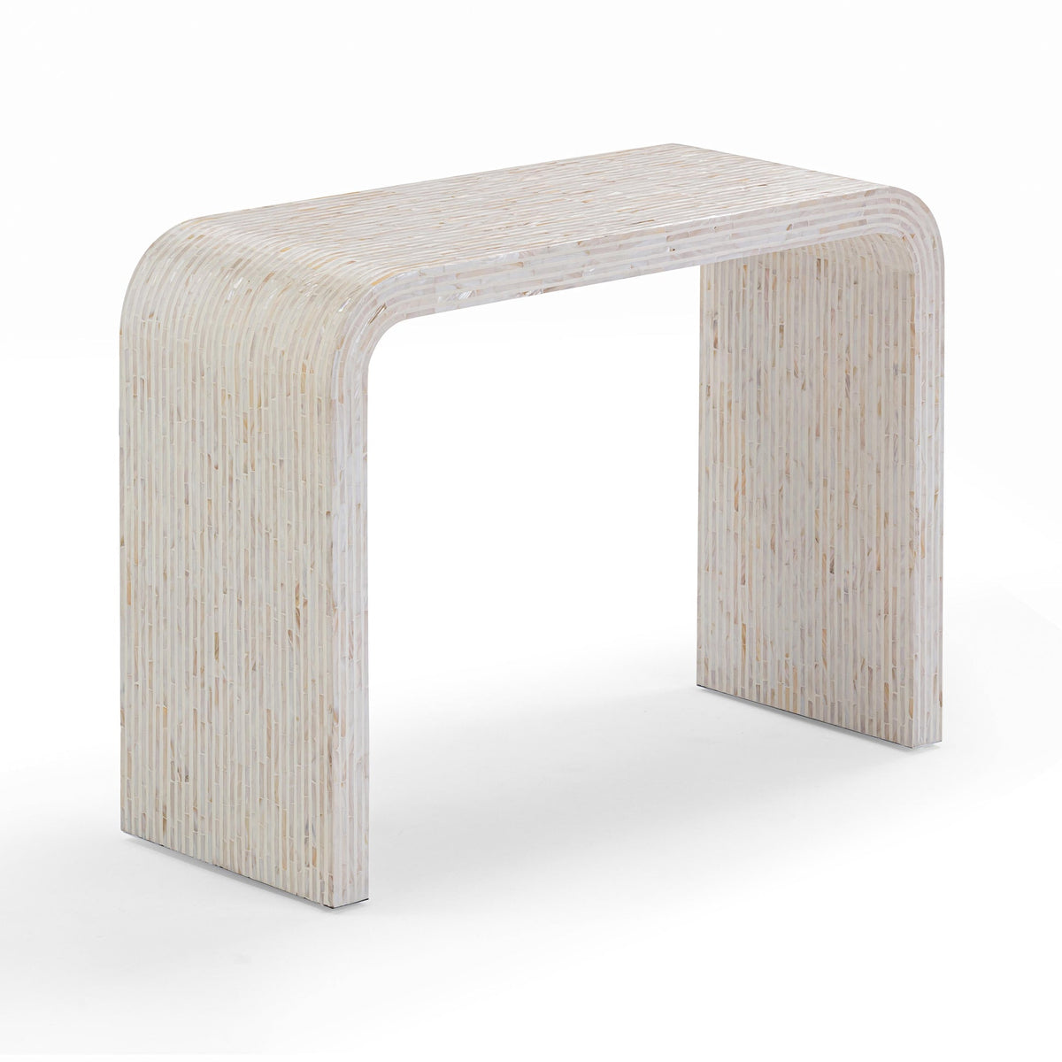 Ornella 43" Cream Capiz Shell Console Table