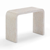 Ornella 43" Cream Capiz Shell Console Table