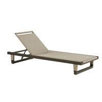 Daytona Outdoor Buff Dutch Weave Armless Lounge Chair