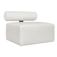 Verah White Outdoor Armless Modular Sofa/Accent Chair