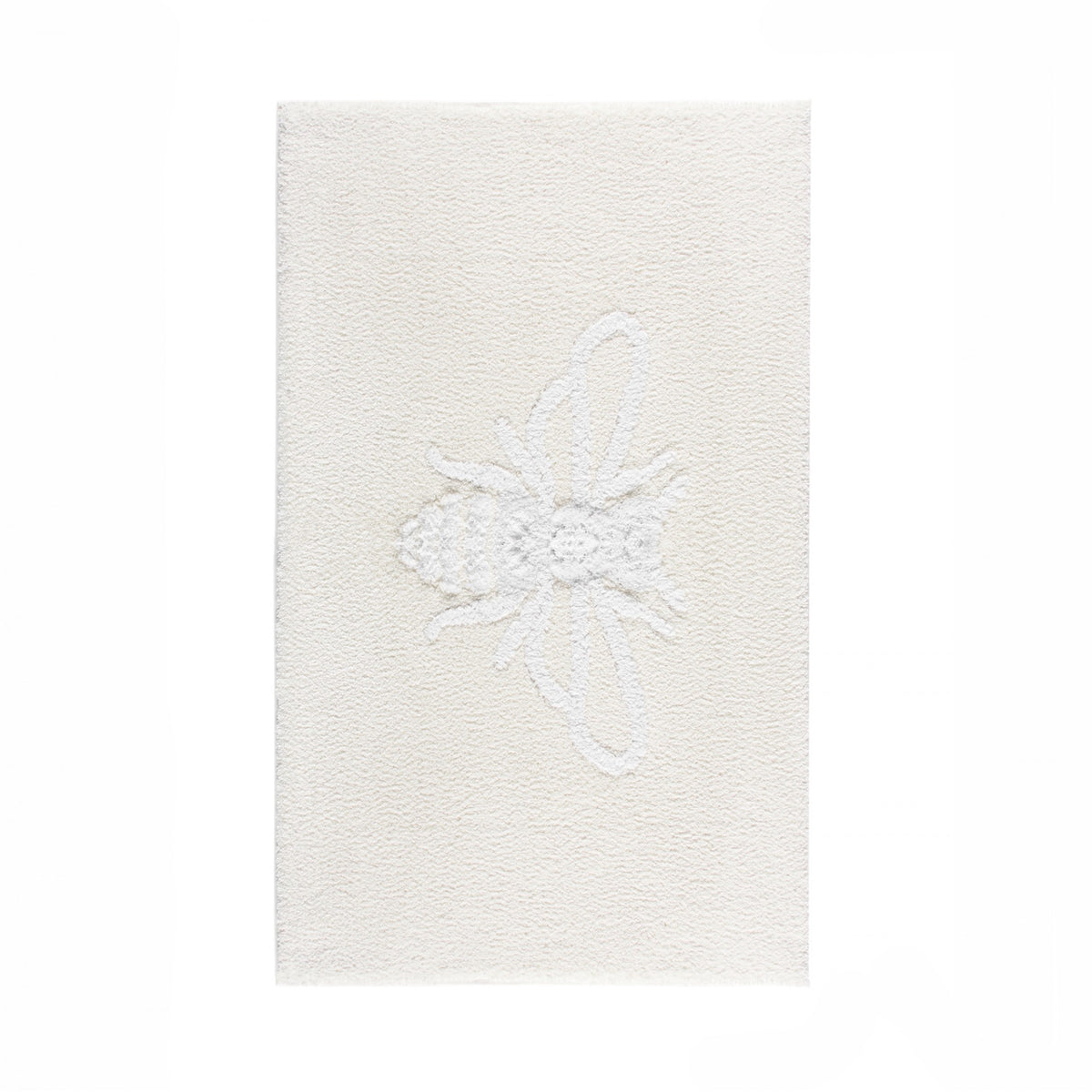 Apiary Snow White Bee Luxury Bath Rug