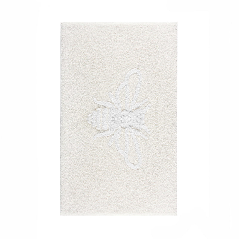 Apiary Snow White Bee Luxury Bath Rug