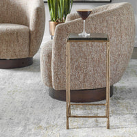 Mae 12" Gold Accent Table