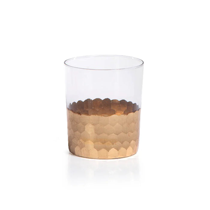 Fez Cut Glass Tumber with Gold Leaf - Set of 12