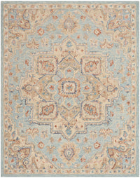 Goldie Light Blue Wool Persian Style Area Rug