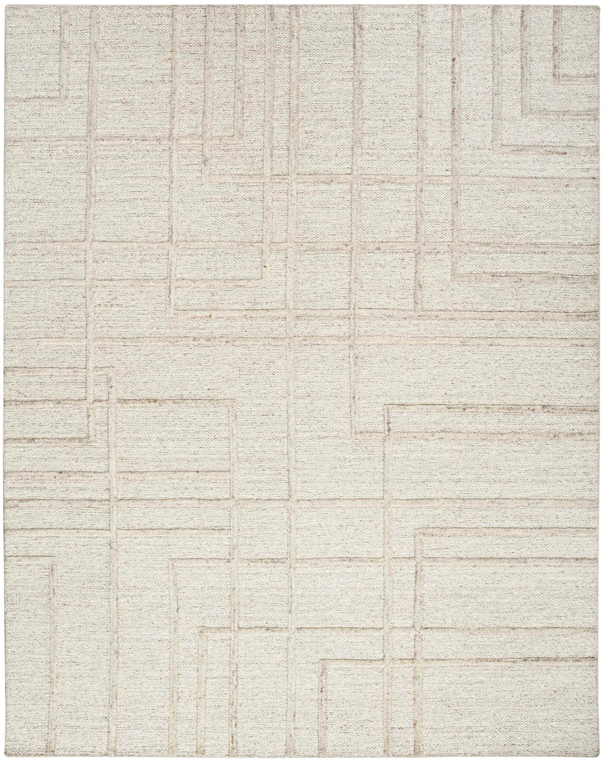 Alexandria Modern Abstract Ivory Area Rug