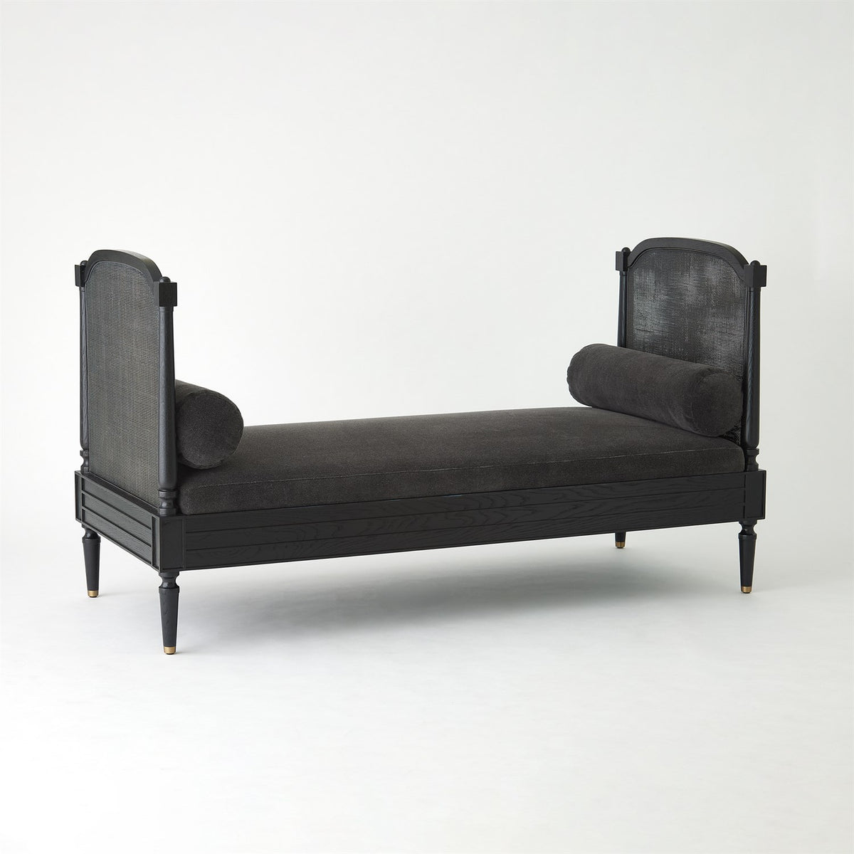 Josephine Blackened Oak  & Velvet Daybed