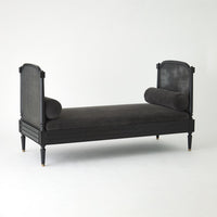 Josephine Blackened Oak  & Velvet Daybed