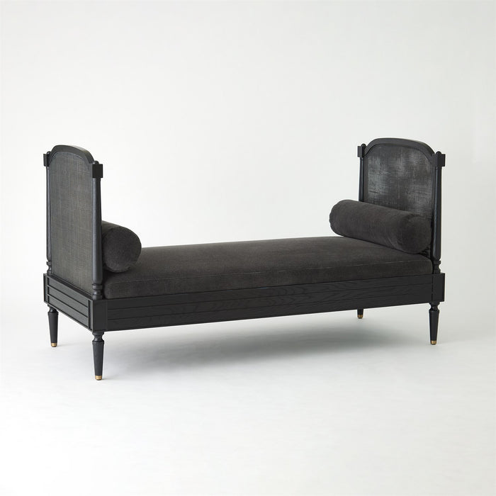 Josephine Blackened Oak  & Velvet Daybed