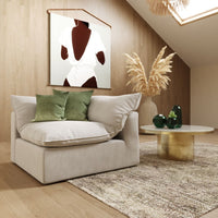 Braylee Modern Light Grey Sectional Corner