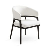 Cosette White Linen Dining Chair