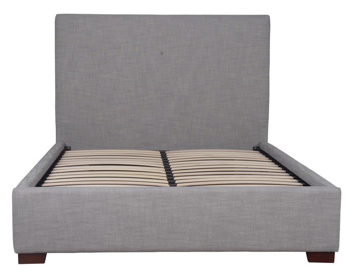 Alix Dove Grey Linen Storage Bed