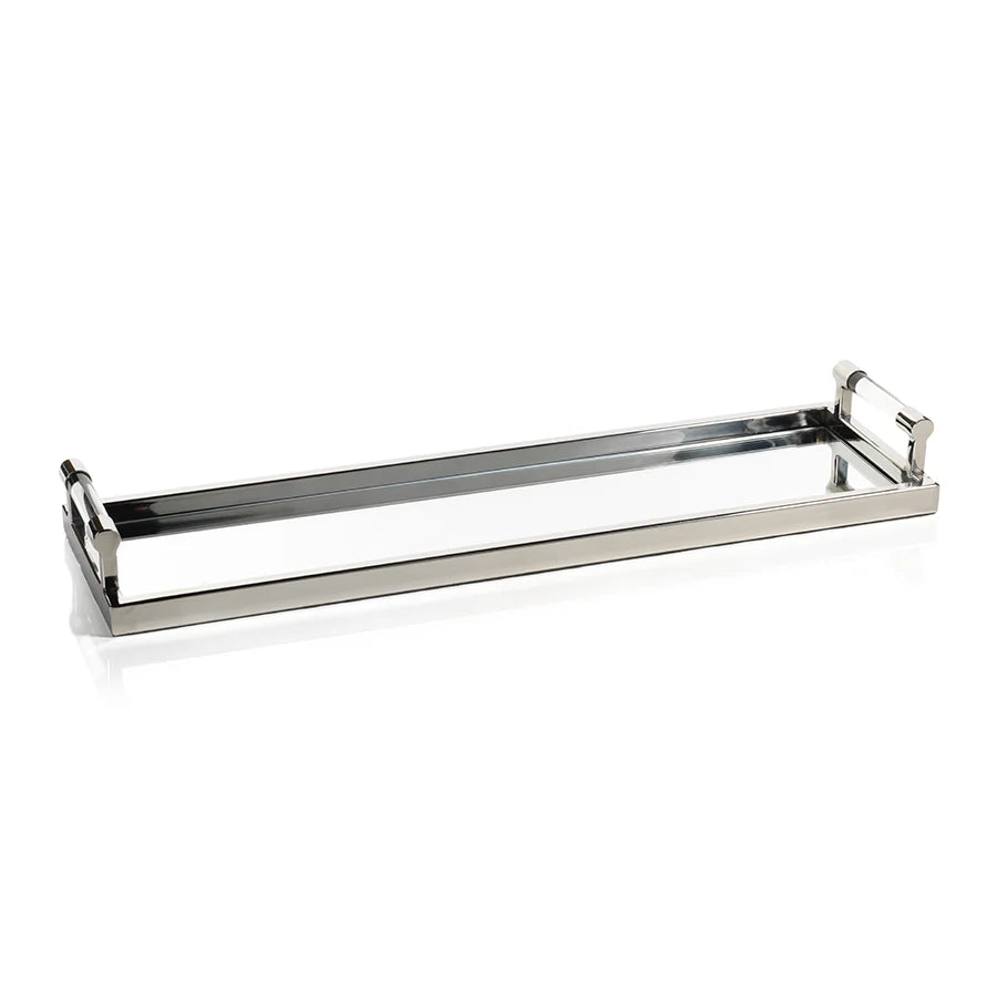 Antoinette Silver & Acrylic Trays - Set of 2