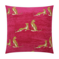 Spotted Superior Quality Luxurious Fuchsia Pillow