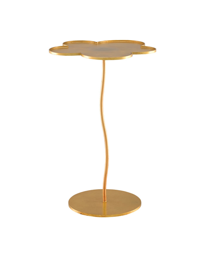 Petals Large Gold Accent Table