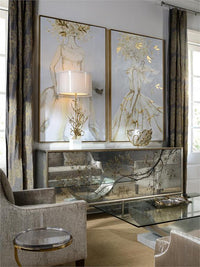Cosmopolitan Bright Days I Charcoal & Gold Wall Art