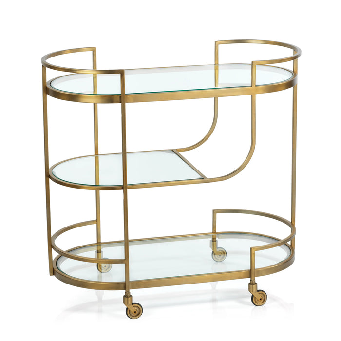 The Claridge Bar Cart - Gold