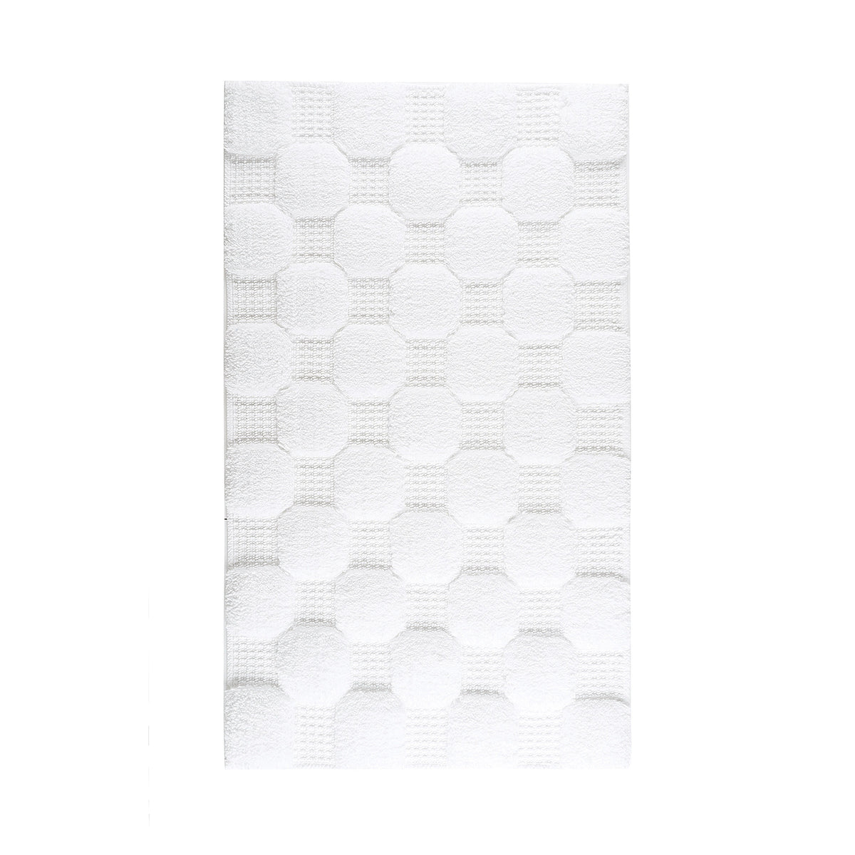 Aura White Luxury Bath Rug