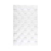 Aura White Luxury Bath Rug