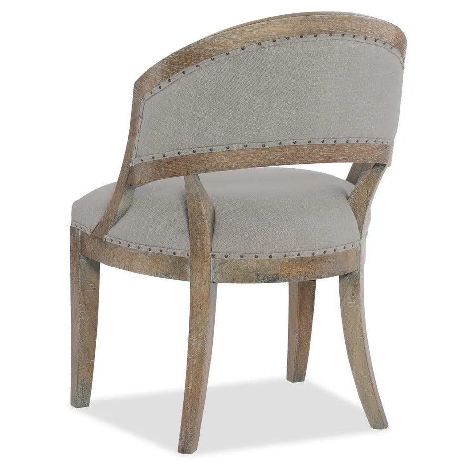 Banks Linen Barrel Back Dining Chair