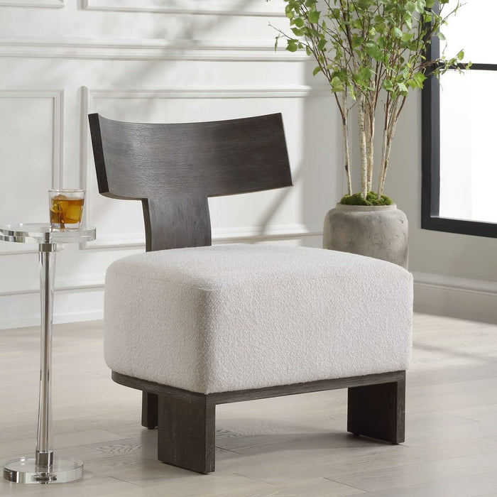 Lani Dark Walnut Accent Chair