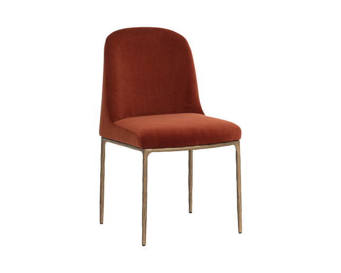 Nestor Rust & Antique Brass Dining Chair (Set of 2)