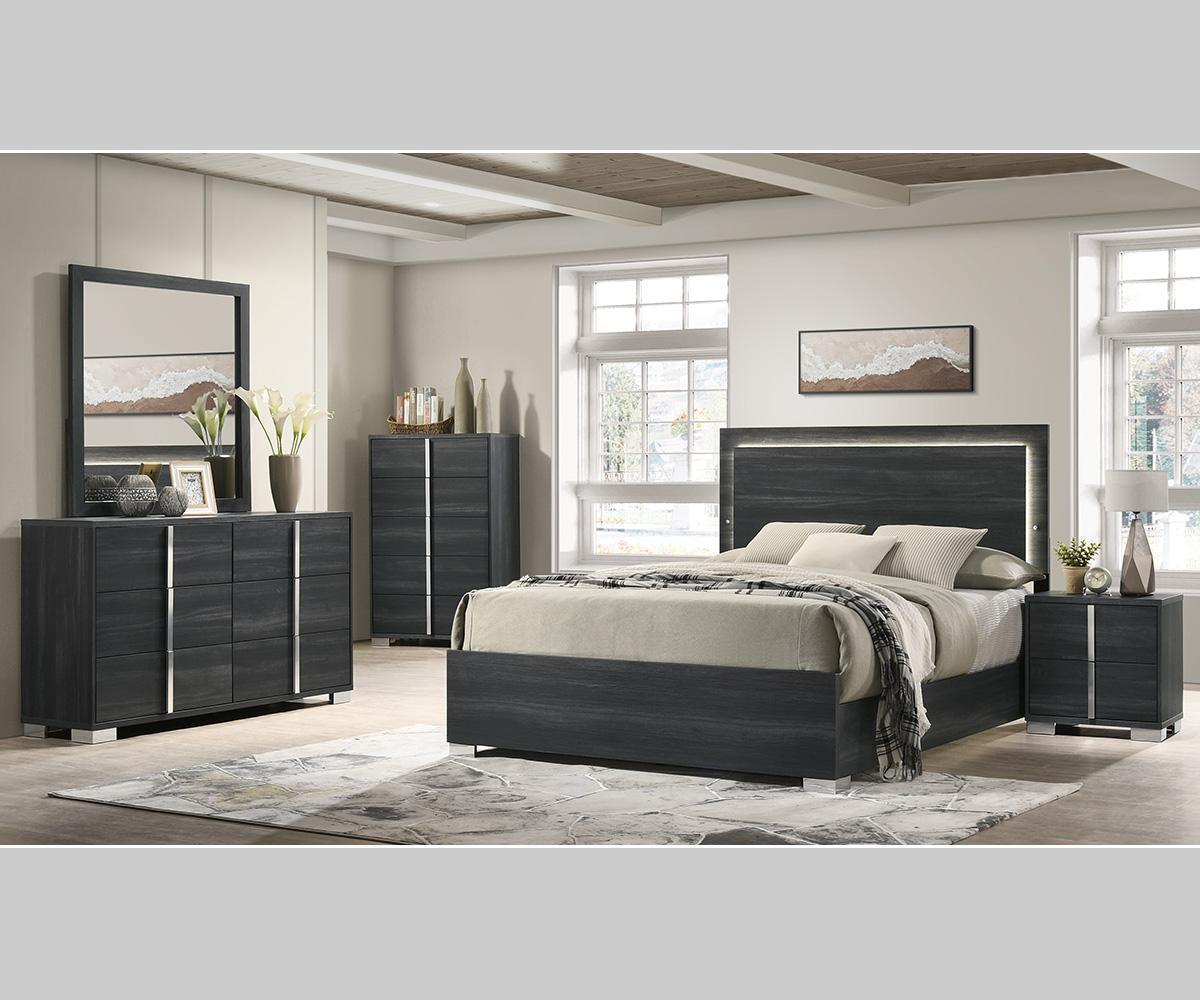 Vida Grey Modern Bedroom Set