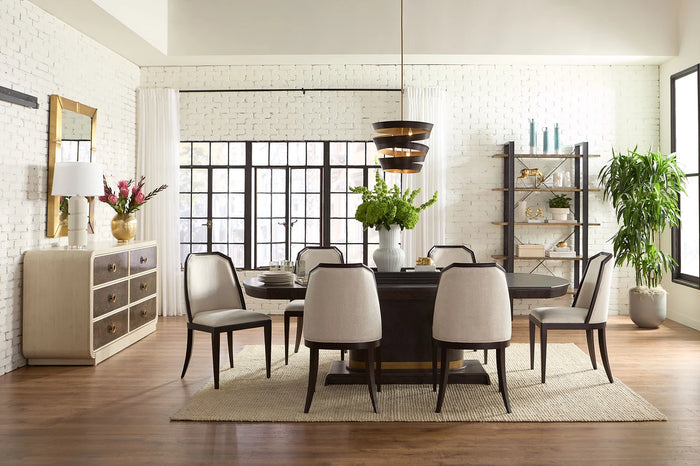 Grace Upholstered Chenille & Midnight Dining Chair