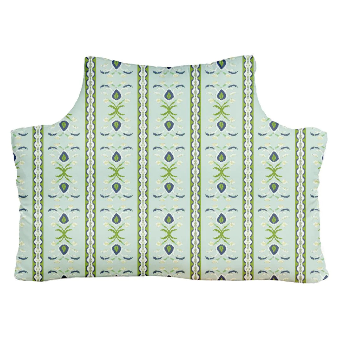 Savannah Stripe Lagoon Twin XL Headboard Pillow