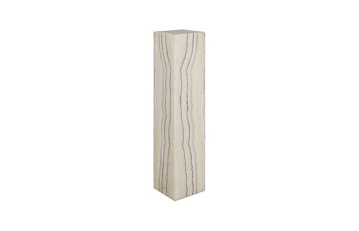 Onyx Zebra Square Pedestal Lamp I