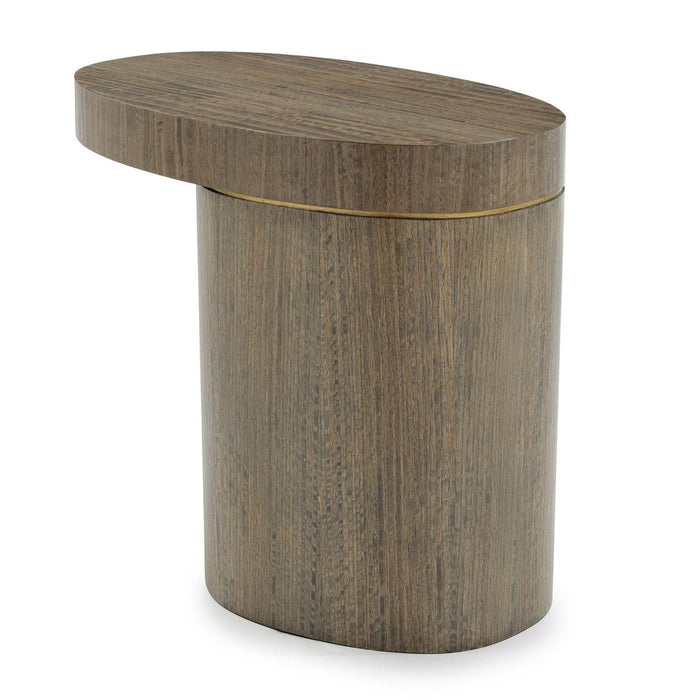 Alless Wood & Exotic Gold End Table