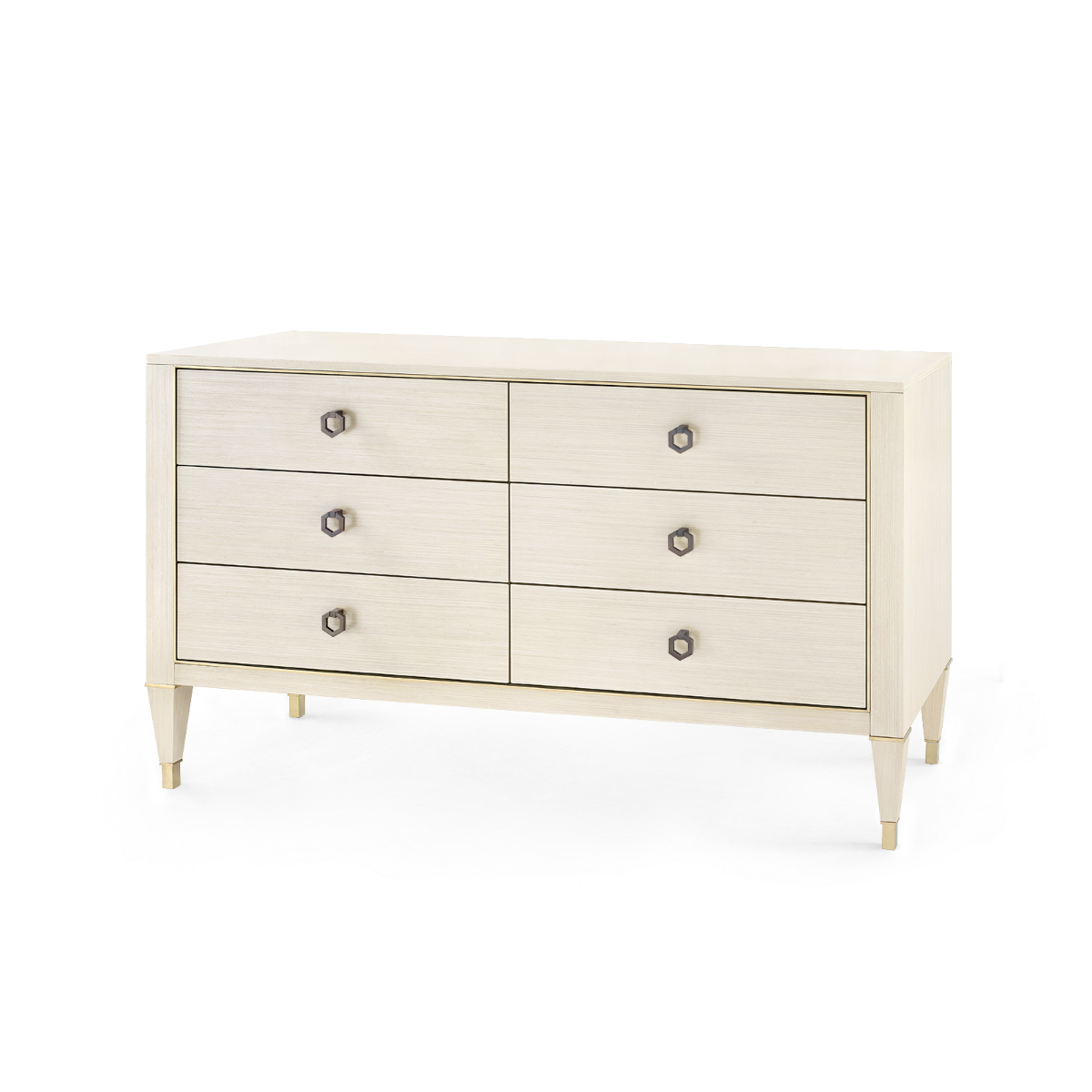 Lanna Extra Large Blanched Oak and Champagne Dresser