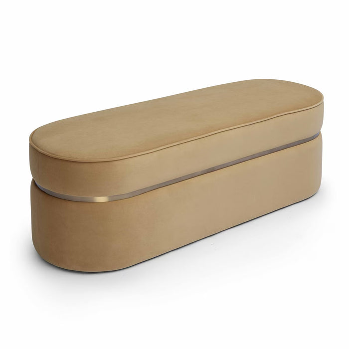 Pomp Honey Velvet Bench