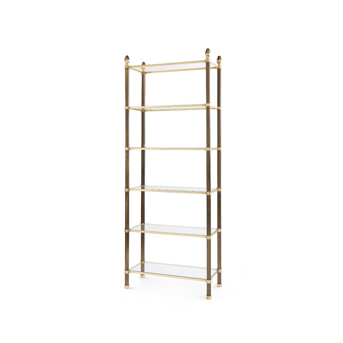 Charlotte Bronze & Polished Brass Etagere