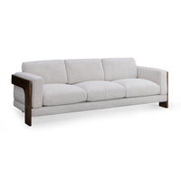 Eves 91" Cream Contract-Grade Boucle Sofa