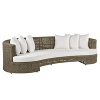 Helene 109" Curved Outdoor Performance Boucle Sofa