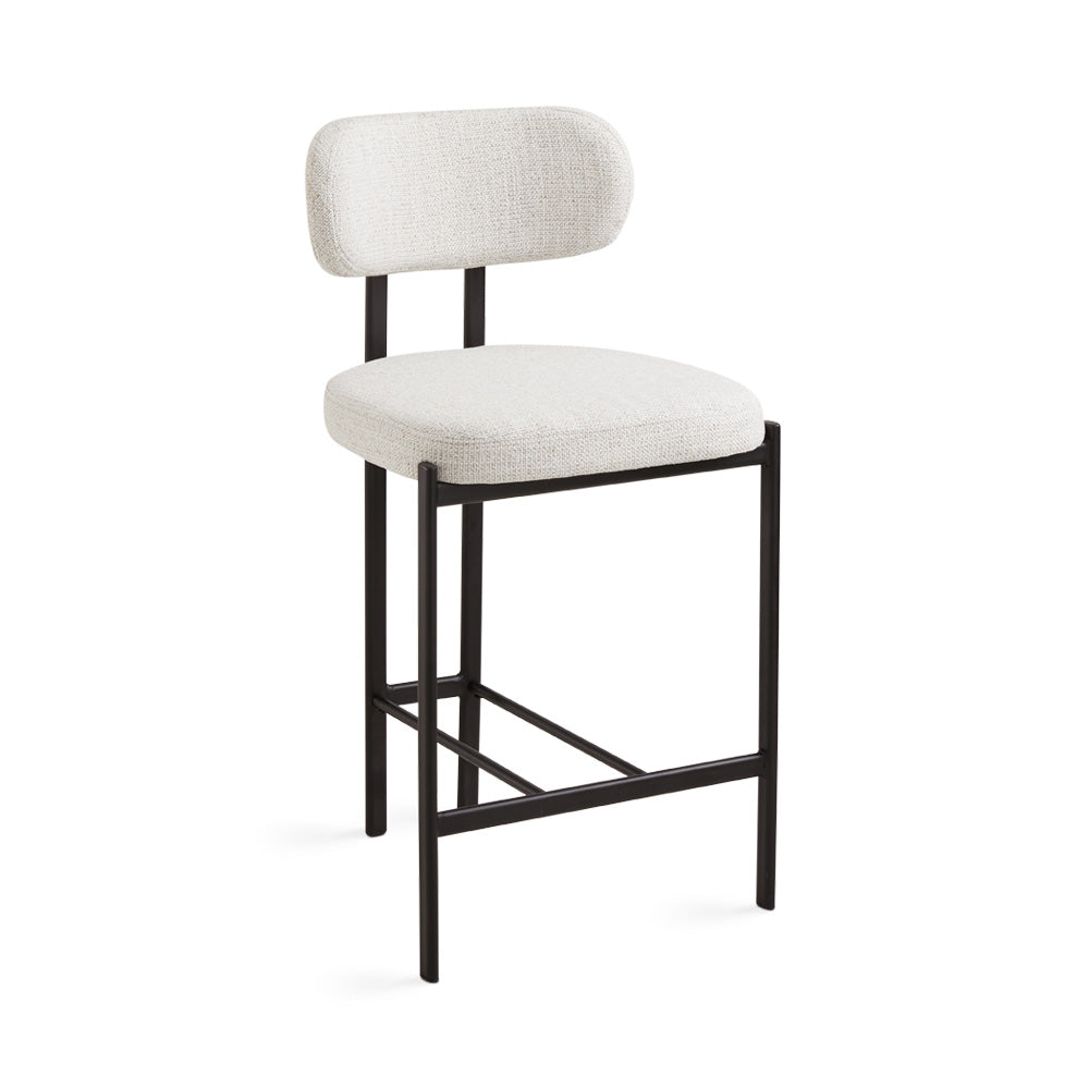 Claudia Grey Linen Counter Chair