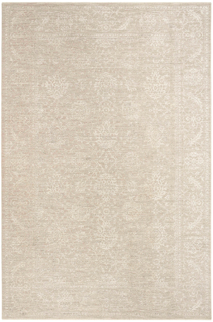 Livia Ivory Grey Foral Area Rug