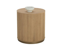 Kalla Natural & Gold Accent Table