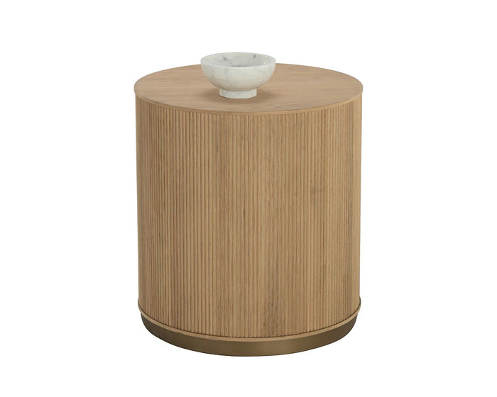 Kalla Natural & Gold Accent Table