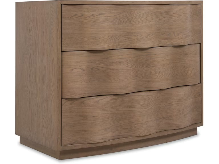 Magnus Neutral Wave Two-Drawer Nightstand