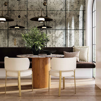 Havana Cream Linen Dining Chair - Luxury Living Collection