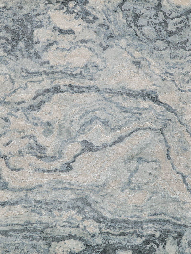 Carra Blue Modern Area Rug - Elegance Collection