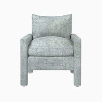 Pippa Modern Light Blue Custom Upholstered Accent Chair