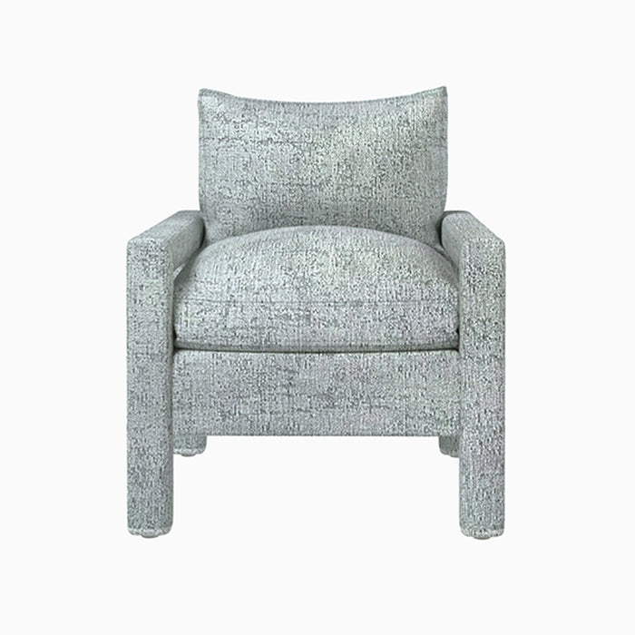 Pippa Modern Light Blue Custom Upholstered Accent Chair