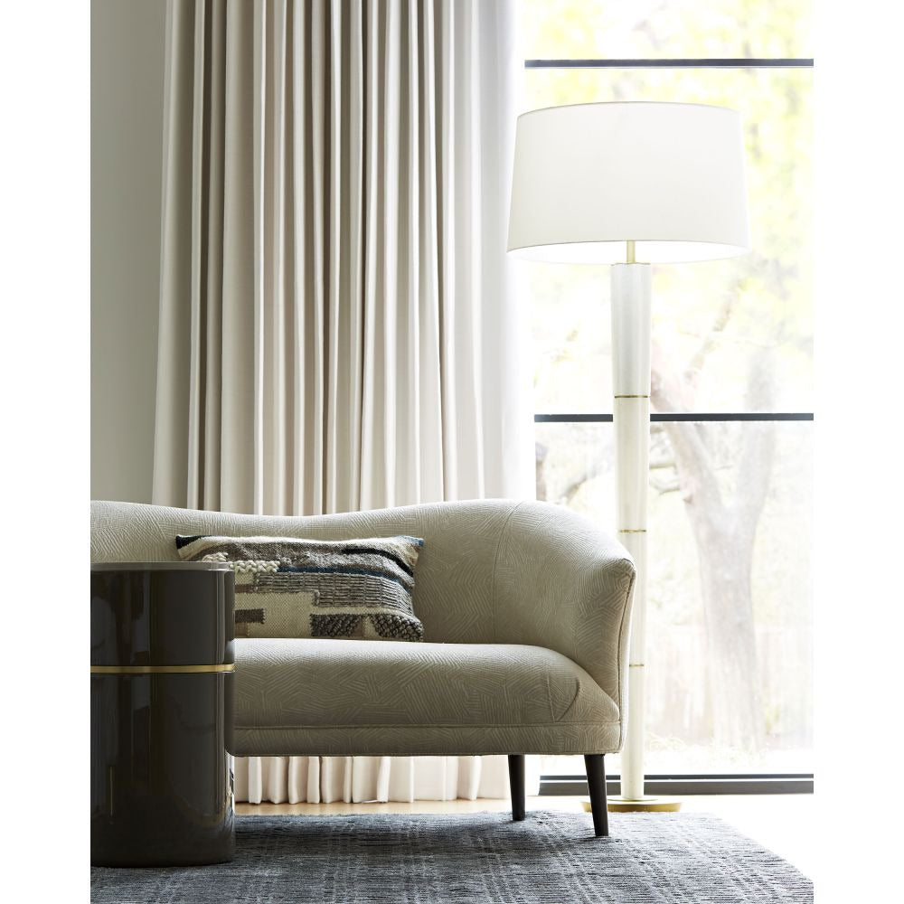 Jovani 60" Ivory Grey Ash Settee