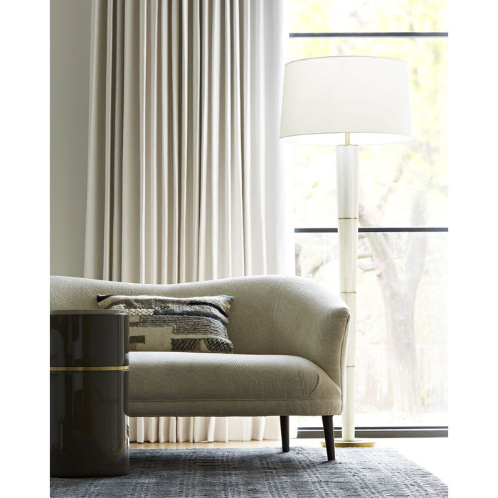 Jovani 60" Ivory Grey Ash Settee