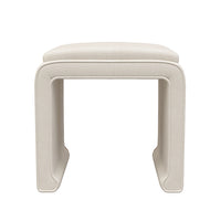 Malia Natural Classic/Modern Custom Upholstered Ottoman